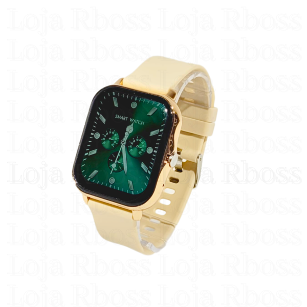 Smartwatch dourado 2 pulseiras - Image 3