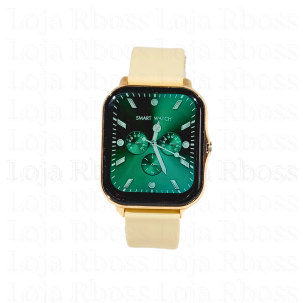 Smartwatch dourado 2 pulseiras - Image 4