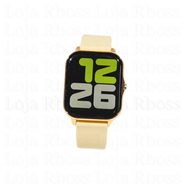 Smartwatch dourado 2 pulseiras - Image 5