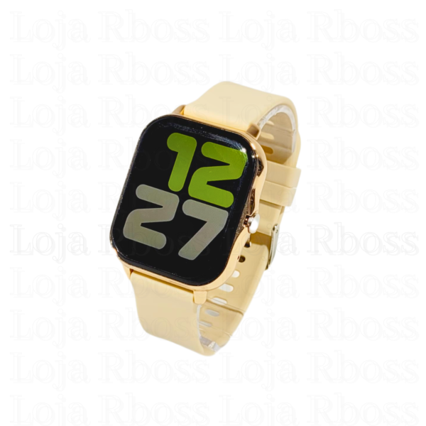 Smartwatch dourado 2 pulseiras - Image 6